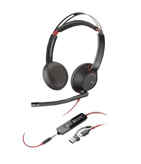 Novità!! Plantronics Blackwire 5220 USB-C con adattatore USB-A