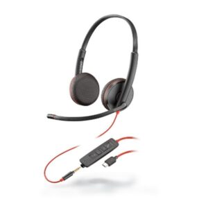 Blackwire 3225 USB, stereo, biaurale. Connessione USB-A