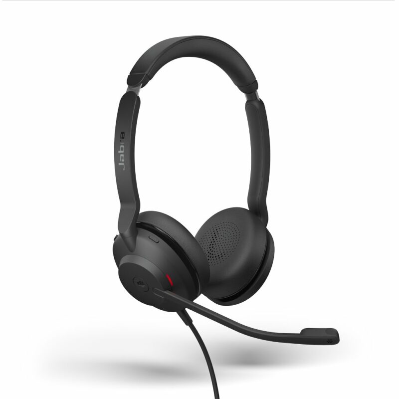 Jabra Evolve2 30 Headset – Noise Cancelling Microsoft Teams Certified Stereo Headphones with 2-Microphone Call Technology – USB-A Cable – Black - immagine 6